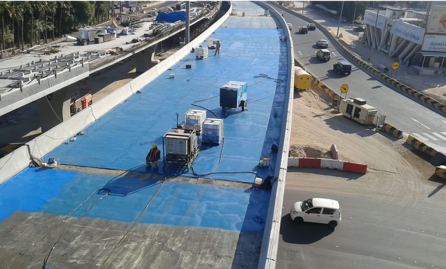 Impermeabilización de una infraestructura vial